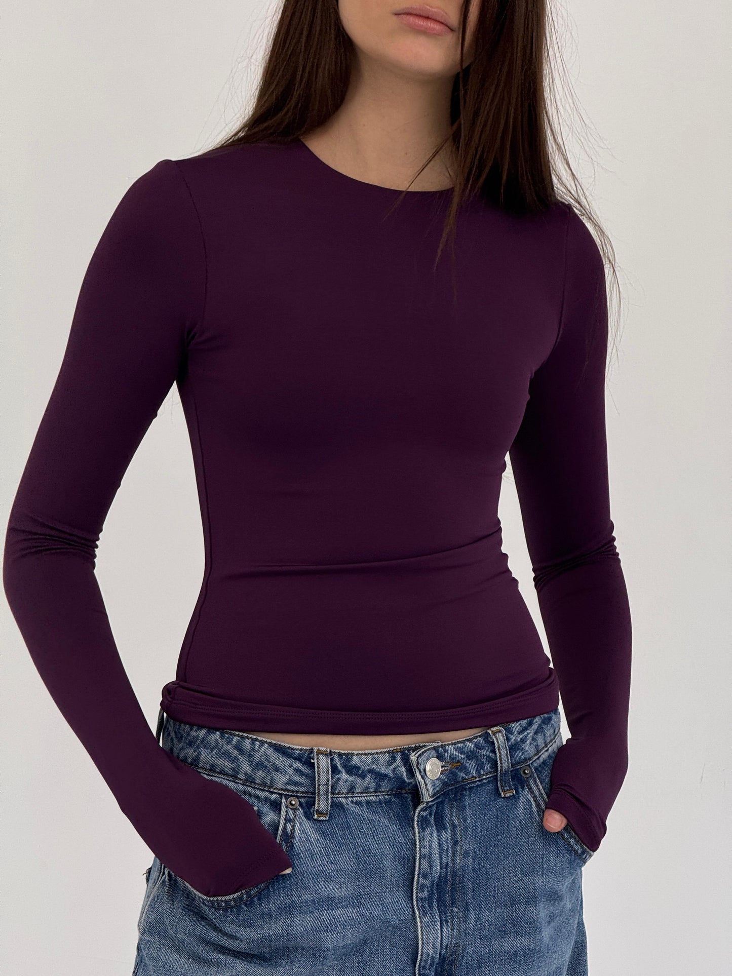 LONG SLEEVES CREWNECK TOP