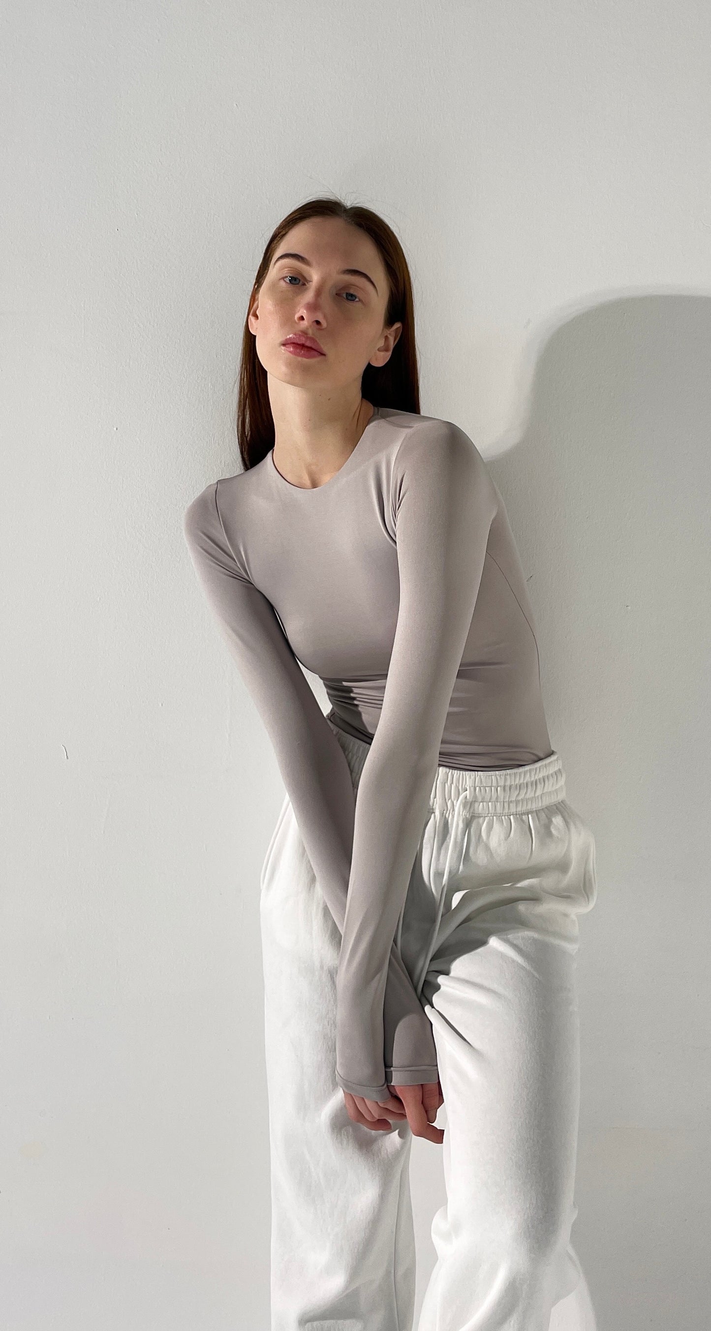 LONG SLEEVES CREWNECK TOP